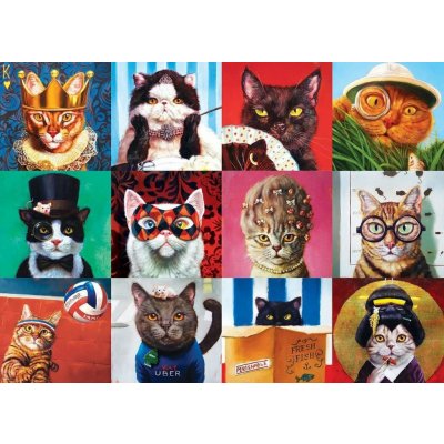 EuroGraphics Legrační kočky 1000 dílků – Zboží Mobilmania