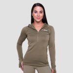 GymBeam dámská běžecká mikina 1/2 Zip Pulse Vetiver – Hledejceny.cz