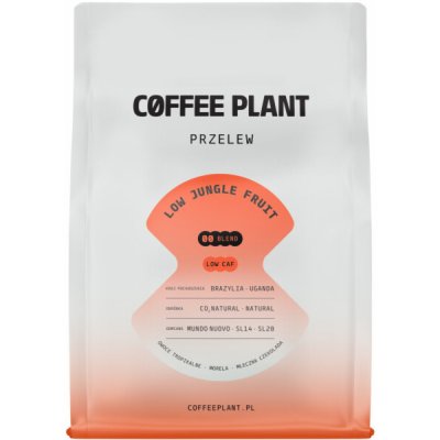 Coffee Plant COFFEE PLANT s nízkým obsahem kofeinu LOW Jungle Fruit Filter zrnková 250 g – Hledejceny.cz