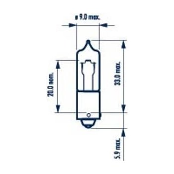 Narva H21W BAY9s 12V 21W