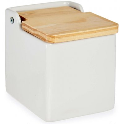 Vessia Nádoba na sůl s bambusovým víkem bílá – Zbozi.Blesk.cz