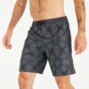 Koupací šortky, boardshorts Olaian pánské surfařské kraťasy 500 Long 19" Arch Scarabia černé