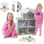 Adam Toys Velký dřevěný domeček pro panenky – Zboží Dáma