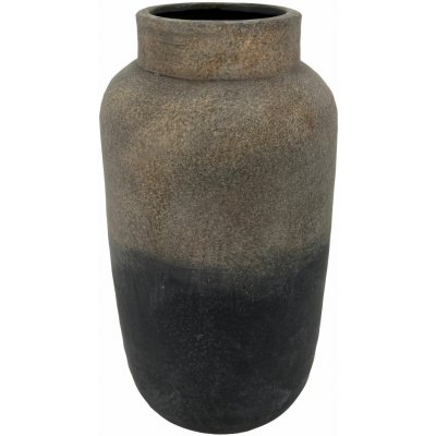 by inspire Keramická váza Tesa, 21,5 × 21,5 × 41 cm, patinovaná rezavě černá – Hledejceny.cz