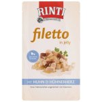Rinti Dog Filetto Adult kuře a kuřecí srdce v želé 100 g – Hledejceny.cz