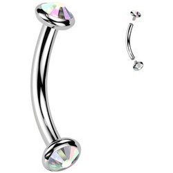 Šperky4U piercing do obočí titan TIT1381-AB