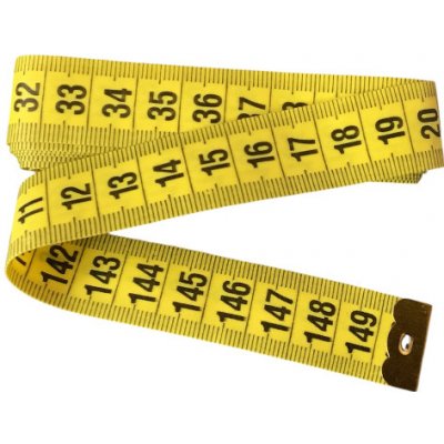 Krejčovský metr 150cm - žlutá – Zboží Dáma