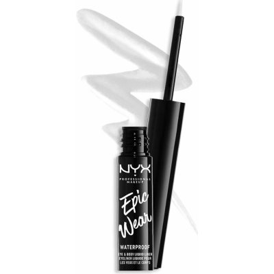 NYX Professional Makeup Epic Wear Liquid Liner tekuté linky na oči s matným finišem 04 White 3,5 ml