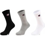 Champion 3PK CREW SOCKS ponožky černá – Zboží Dáma