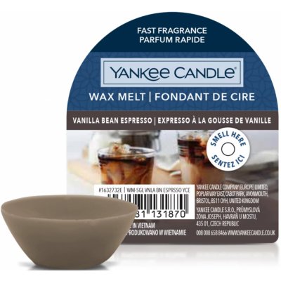 Yankee Candle Vanilla Bean Espresso Vosk do aromalampy 22 g – Zboží Mobilmania