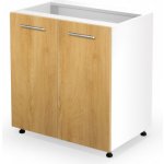 HALMAR VENTO D-80/82 bílá / dub medový – Zboží Dáma