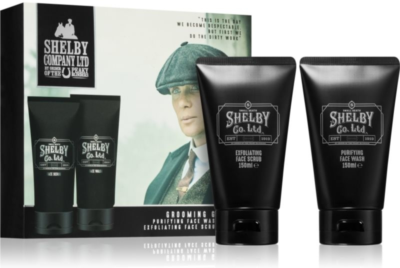 Corsair Peaky Blinders Shelby Company mycí gel na obličej 150 ml + Shelby Company čisticí peeling na obličej 150 ml