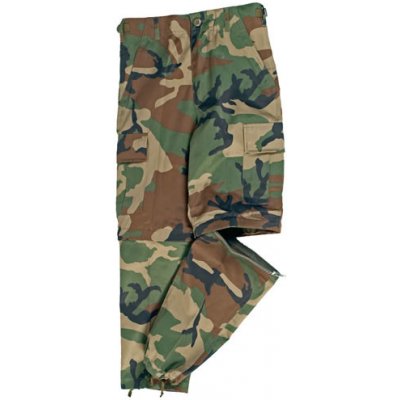 Mil Tec kalhoty dětské US BDU zip-off woodland – Hledejceny.cz