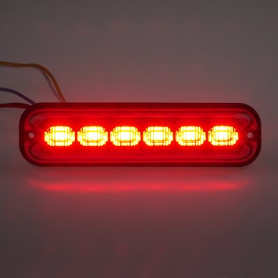 PREDATOR 6x4W LED, 12-24V, červený, ECE R10 | Zboží Auto