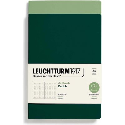 Leuchtturm1917 Zápisníky tečkované A5 Sage & Forest Green – Zboží Živě