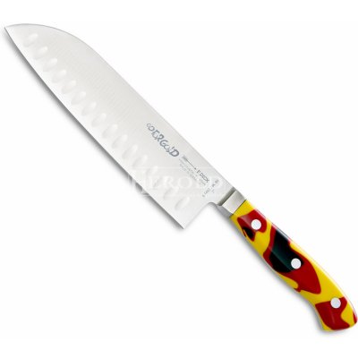 F.Dick Nůž japonský Santoku Go For Gold s výbrusem 18 cm – Zboží Mobilmania