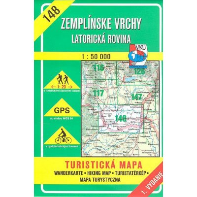 Zemplínské vrchy Latorická rovina 1 : 50 000 SK Mapa skládaná
