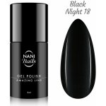 NANI Gel lak Amazing line Black Night 5 ml