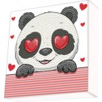 DIAMOND DOTZ DOTZIES Diamantové malování Zamilovaná Panda DBX064 15 x 15 cm – Zboží Mobilmania