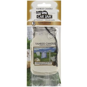 Yankee Candle Clean Cotton papírová visačka 3 ks