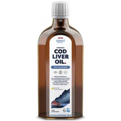 Osavi Cod liver oil olej z tresčích jater 1000 mg 250 ml – Hledejceny.cz