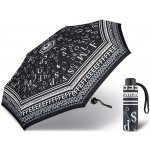 Happy Rain Petito Letters dámský skládací mini deštník černý – Zboží Mobilmania
