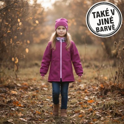 Softshellový kabátek s fleecem Zebry fialový – Sleviste.cz