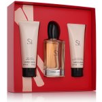 Giorgio Armani Si EDP 100 ml + tělové mléko 75 ml + sprchový gel 75 ml dárková sada – Hledejceny.cz