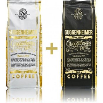 Guggenheimer Gurmet Supreme Italská pomalu pražená káva Krémová chůť perfektní na espresso 2 x 0,5 kg
