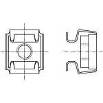 PROFISTYL Matice v kleci 9,5x9,5mm pozink Varianta: Matice v kleci M06 (1,7-2,7) ZnB [9,5x9,5] – Hledejceny.cz