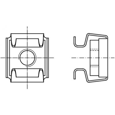 PROFISTYL Matice v kleci 9,5x9,5mm pozink Varianta: Matice v kleci M06 (1,7-2,7) ZnB [9,5x9,5] – Hledejceny.cz