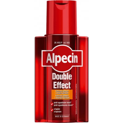 Alpecin Double Effect Kofeinový šampon proti lupům a padání vlasů 200 ml