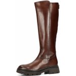 Gabor dámské kožené kozačky na zip hnědé – Zboží Dáma