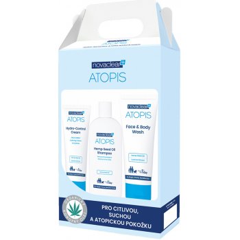 Biotter Novaclear Atopis mycí gel 200 ml, šampon 250 ml a hydratační krém 100 ml