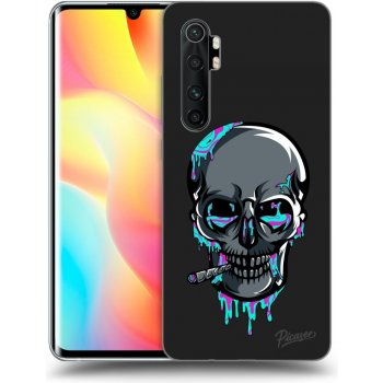 Pouzdro Picasee silikonové Xiaomi Mi Note 10 Lite - EARTH - Lebka 3.0 černé