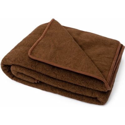 Ovecha Deka z ovčí merino vlny jednovrstvá Camel 220x200 – Zboží Mobilmania