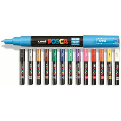 Uni Posca PC-1M Šedá – Zboží Živě