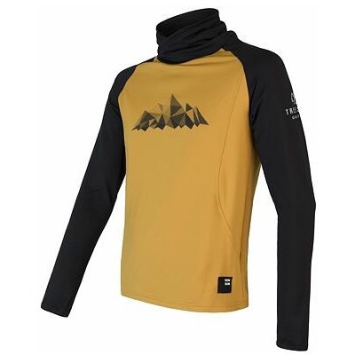 SENSOR COOLMAX THERMO MOUNTAINS mikina mustard/černá – Zboží Dáma