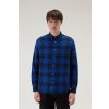 Pánská Košile Woolrich light flannel shirt modrá