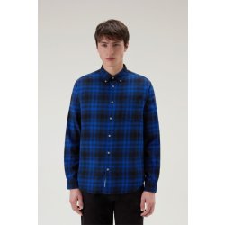 Woolrich light flannel shirt modrá