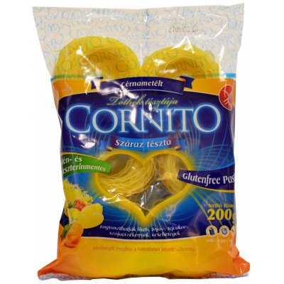 Cornito Těstoviny kukuřičné bez lepku vlasové hnízda 200 g – Zboží Dáma