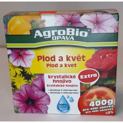 AgroBio krystalické hnojivo plod a květ 400 g – Zboží Mobilmania