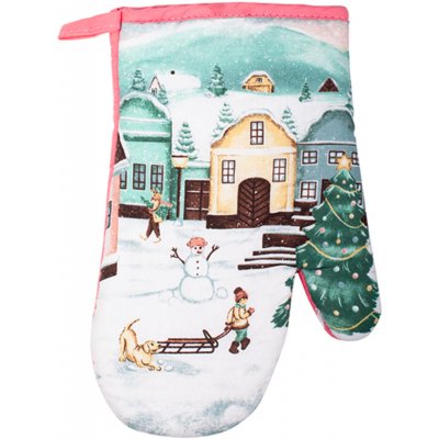 UH Chňapka kuchyňská VÁNOČNÍ VESNIČKA 19 x 27 cm – Zboží Mobilmania