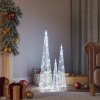 Vánoční osvětlení Nabytek XL Sada akrylových světelných LED kuželů studená bílá 30 45 60 cm