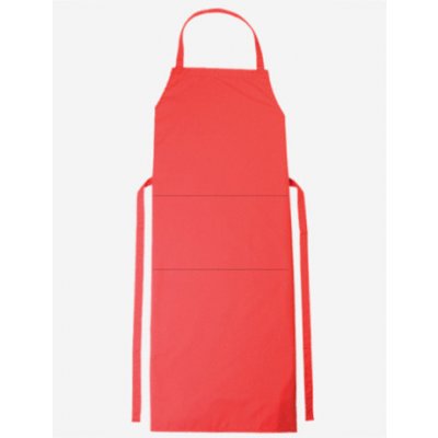 Workwear Verona Dlouhá pracovní zástěra s laclem 01146-01 Red – Hledejceny.cz