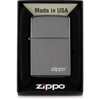 Zippo Ebony Logo leštěný – Hledejceny.cz