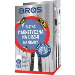 BROS Síť proti hmyzu na dveře 100x220 cm bílá