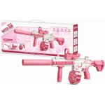 BATTLE Elektrická vodní pistole - M416, 2 zásobníky, růžová – Zboží Dáma