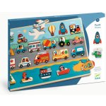 DJECO Dřevěné puzzle Vroom – Zboží Mobilmania