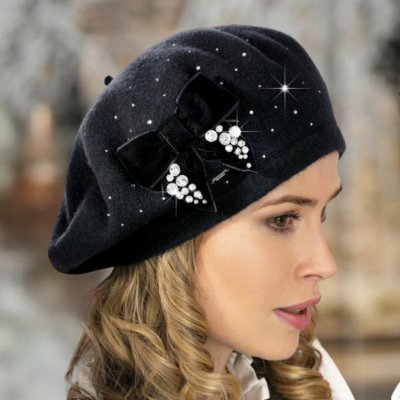 Krumlovanka dámský baret W-0457/018 černý – Hledejceny.cz